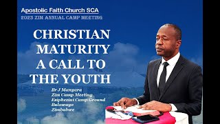 Br J Manyara Christian Maturity a call to the youth Apostolic Faith Church SCA Live Broadcast [upl. by Tedra]