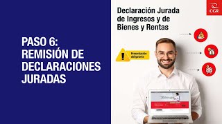 Paso 6 Remisión de declaraciones juradas  Gestionando las declaraciones juradas como jefe de OGA [upl. by Aroon395]