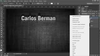 Photoshop CS6 Los Objetos Inteligentes 05 Objetos Inteligentes y Efectos Texto [upl. by Nitsyrk]