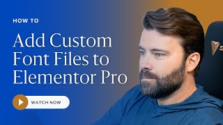 How to Add Custom Font Files to Elementor Pro StepbyStep Tutorial [upl. by Retrac]