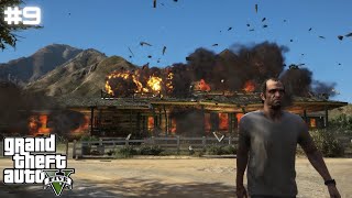 DEV MALİKANE YAKMAKMI Grand Theft Auto V 9 Bölüm [upl. by Olivie]