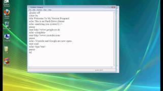 How to make a bat fileexe using notepad [upl. by Yert]