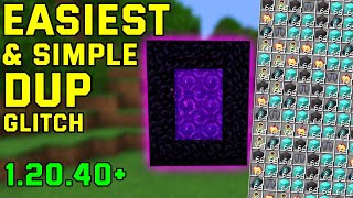 EASIEST amp SIMPLE DUPLICATION GLITCH 12040 BedrockMcpePs4Xbox [upl. by Enelram]