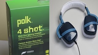 Xbox One Polk 4 Shot Gaming Headset Review polkaudio [upl. by Atlee]