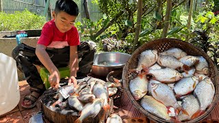 Yummy jackfruit cook with river fish  Jackfruit recipe  Chef Seyhak [upl. by Notsek587]