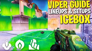 NEW ICEBOX VIPER GUIDE Secret Viper Lineups and Setups Valorant [upl. by Georgine767]