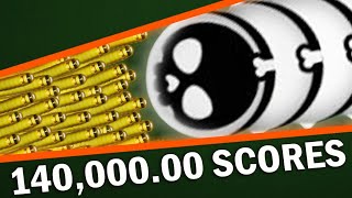 Wormaxio  Invisible Wormaxio 140000 Scores Love Hack Pro Player  Wormax io Free io Online Game [upl. by Aamsa252]