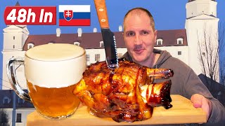 48 HOURS In SLOVAKIA  INCREDIBLE FOOD Tour in Bratislava [upl. by Neehcas]