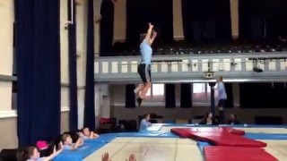 Brooke Flew level 10 GCSE Trampoline routine [upl. by Kidd]