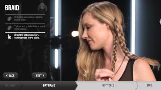 Tip On How To Create Beachy Waves Using Braids Or A Hair Iron  Redken [upl. by Ilarrold]