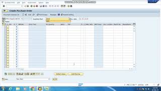 Create Purchase Order in Sap  ME21N Create a Purchase Order  with Tcode NME21N [upl. by Rigby]