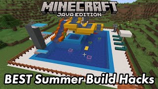 NEW BEST Summer Build In Minecraft 120  Summer Build Hacks and Ideas [upl. by Anirak]