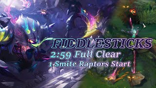 Fiddlesticks Full Clear Guide  259 Raptors Start 1 Smite Season 1412 [upl. by Bunnie295]