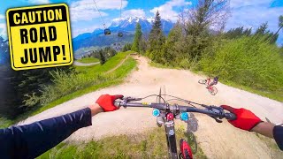 I Jumped A Road On A Downhill Bike [upl. by Acinna]