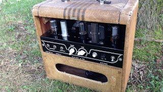 1953 Valco Supro Comet 1610 Tweed Combo Restoration amp Demo [upl. by Ellinnet]