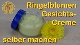 Ringelblumen Gesichtscreme CalendulaCreme selber machen [upl. by Dunn]