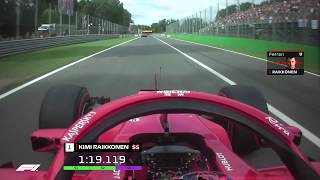 Kimi Raikkonens recordbreaking Monza Pole  2018 Italian Grand Prix [upl. by Maupin]