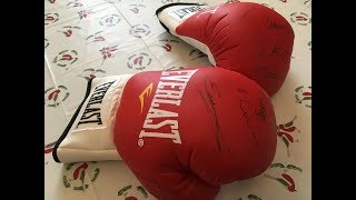 COMPETITION FOR MY YOUTUBE SUBSCRIBERS SIGNED BOXING GLOVE [upl. by Anidnamra]