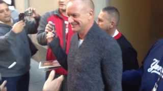 Singer Sting leaving and signing autographs outside Today Show in New York [upl. by Saraann]