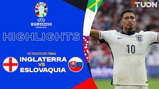 HIGHLIGHTS  Inglaterra vs Eslovaquia  UEFA EURO 2024  8vos  TUDN [upl. by Aytnahs]