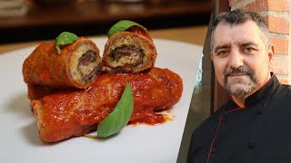 Involtini di carne al sugo  ricette e cucina 75 [upl. by Aknayirp]