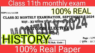 2892024 History Class 11th September Monthly Exam Viral Subjective 2024  11th History Subj 2024 [upl. by Nakada147]