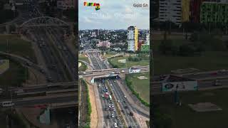 Explore Accra Through Drone Footage A Comprehensive Tour of the City’s Road Network GOLD GH [upl. by Dougie]