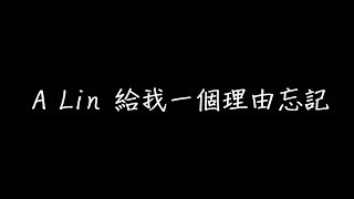 A Lin 給我一個理由忘記 歌詞 [upl. by Rehpotsirk]