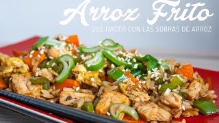 QUÉ HACER CON LAS SOBRAS DE ARROZ  Arroz frito o chaufa stopfoodwaste [upl. by Rosaleen]