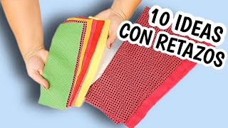 10 MANUALIDADES FÁCILES DE COSTURA CON RETAZOS DE TELA  COSER PARA VENDER [upl. by Laureen]