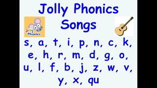 Jolly Phonics Songs Covers Alphabet in Jolly Phonics order [upl. by Nivrek]