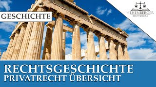 PRIVATRECHTSGESCHICHTE  Rechts und Verfassungsgeschichte [upl. by Runkle]