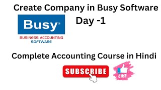 How to Create Company in Busy Software  Busy Me Company Kaise Banaye  busysoftware [upl. by Ahtelra]