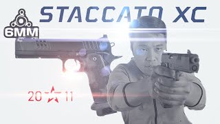 Staccato XC 6mmProShop Impressions  Airsoft Gas Blowback Pistol [upl. by Llennehc]