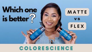 Part 5 Sunscreen Reviews  Colorescience SPF Matte vs Flex Sheri Approved [upl. by Llerrit]