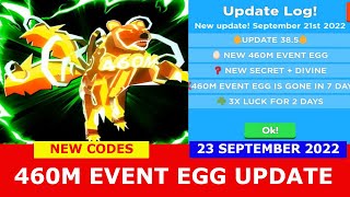 NEW UPDATE CODES 460M EVENT EGG UPDATE Clicker Simulator ROBLOX  ALL CODES  23 September 2022 [upl. by Carlyle]