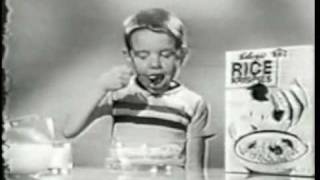 Kelloggs Rice Krispies Commercial From 1960 [upl. by Esilahs5]