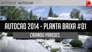 AutoCAD 2014  Planta baixa 01 [upl. by Yrreiht346]