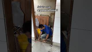 Coloquei soleira com argamassa 6 em 1 obra dica construção construction casa [upl. by Ladin]