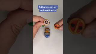 short ANILLOS DE ARCILLA POLIMÉRICA  Creaciones Poliméricas [upl. by Prebo]