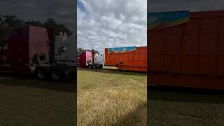 Transporting Carnival Rides fy food foryou familytime businessowners foryou truckdriver [upl. by Murrell320]