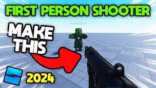 How to Make an FPS GAME in Roblox Studio  2024 [upl. by Alegnatal]