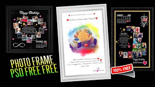 psd free 2024  psd photo frame  frame psd free  new psd free ysdigitalak477 [upl. by Atikihs687]