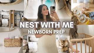 NESTING FOR BABY IN 48 HOURS  Newborn Prep at 37 Weeks Pregnant [upl. by Roose]