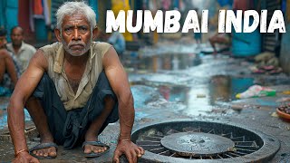 Walking Through Indias LARGEST SLUM Mumbai Dharavi walk in 4K HDR [upl. by Aivin]