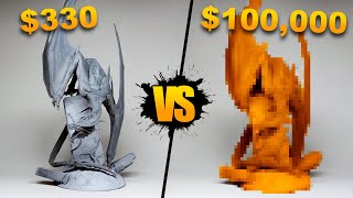 Comparing a 100000 3D Printer to a 330 home 3D printer [upl. by Christianna]