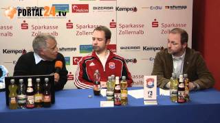 HBW BalingenWeilstetten  TV 0507 Hüttenberg Pressekonferenz 11122011 [upl. by Haerb]