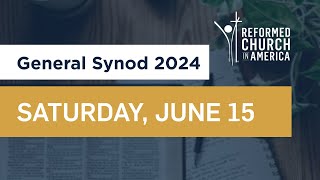 Saturday Evening Plenary  RCA General Synod 2024 [upl. by Maloney]