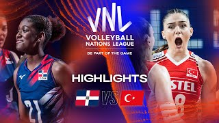 🇩🇴 DOM vs 🇹🇷 TUR  Highlights Week 2  Womens VNL 2023 [upl. by Nylhsoj]