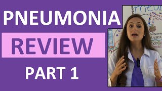 Pneumonia Symptoms Pathophysiology Nursing  Respiratory Disorders NCLEX Lecture Part 1 [upl. by Nigem]